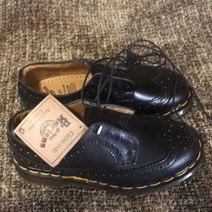 Dr. Martens Aztec Black Leather Shoes